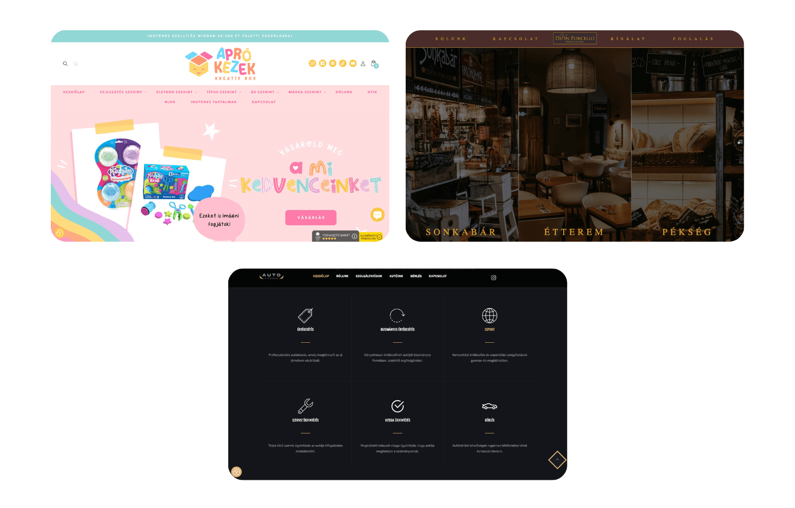 Keresőoptimalizált weboldal készítés példája